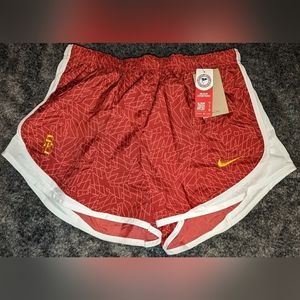 Nike USC Trojans Womens Running Tempo Shorts
